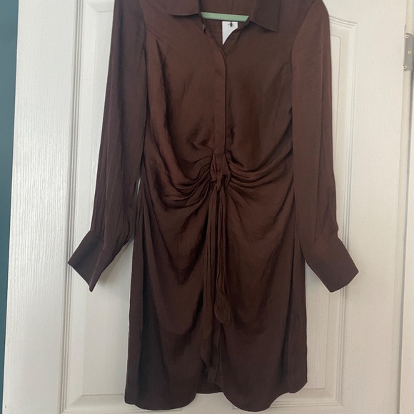 STEVE MADDEN TIE CURIOUS MINI CHICORY COFFEE SIZE SMALL NEW WITH TAGS - Picture 4 of 8